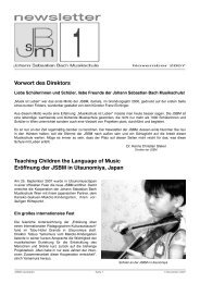 jsbm_newsletter1November2007 - Johann Sebastian Bach ...