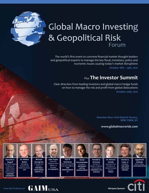 the most influential investors in global macro - IIR