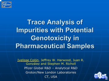 Trace Analysis of Impurities with Potential Genotoxicity in ... - IIR