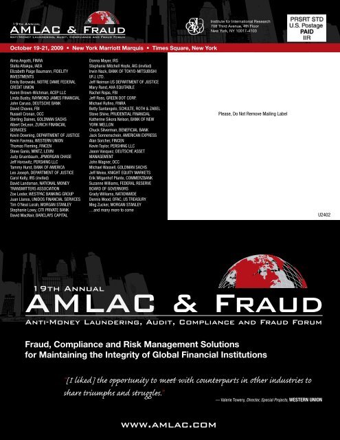 AMLAC & Fraud - IIR
