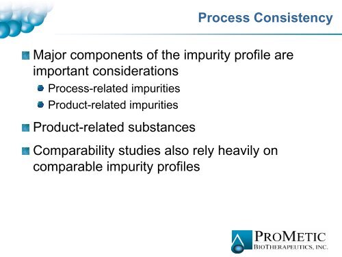 Regulatory Aspects of Impurities in Biological Products - IIR