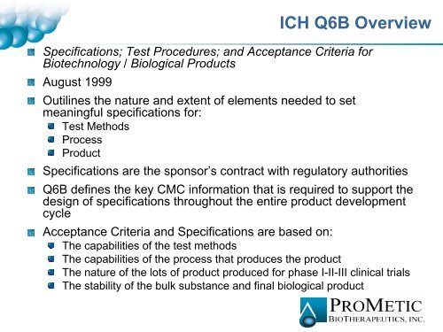 Regulatory Aspects of Impurities in Biological Products - IIR