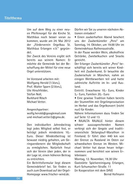 Ausgabe Oktober bis November 2012 - Evang.-Luth ...