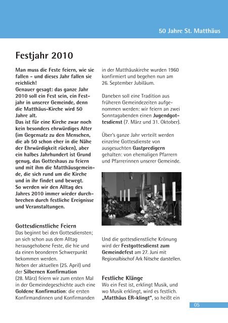 Ausgabe MÃ¤rz bis April 2010 - Evang.-Luth. Kirchengemeinde St ...