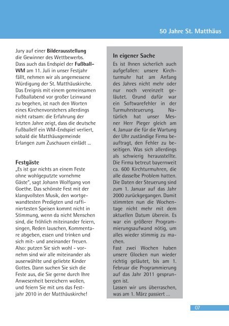 Ausgabe MÃ¤rz bis April 2010 - Evang.-Luth. Kirchengemeinde St ...