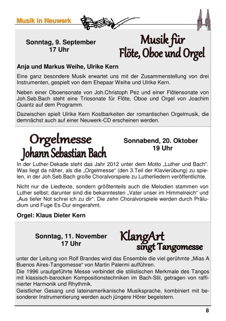 Gemeindebrief 2012-3 Homepage - Ev. luth. Kirchengemeinde ...