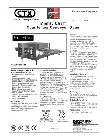 FM 2206 Mighty Chef - PizzaOvens.com