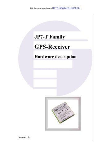 JP7-T Family Gps-Receiver Hardware description - Falcom