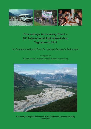 Proceedings Anniversary Event – 10 International Alpine Workshop ...