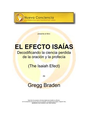 Libro EL EFECTO ISAÍAS Gregg Braden NCci