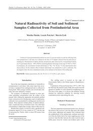 Natural Radioactivity of Soil and Sediment Samples Collected from ...