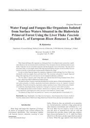 Water Fungi and Fungus-like Organisms Isolated from Surface ...