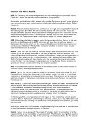 Please find here the transcript of an interview given by him at the ...