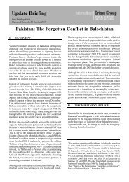 Pakistan: The Forgotten Conflict in Balochistan - International Crisis ...