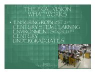 Plenary I: Getting the Vision Right - Learning Spaces Collaboratory