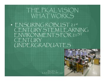 Plenary I: Getting the Vision Right - Learning Spaces Collaboratory