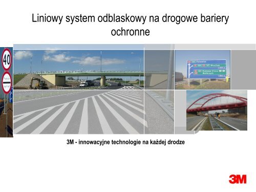 System odblaskowy na drogowe bariery ochronne