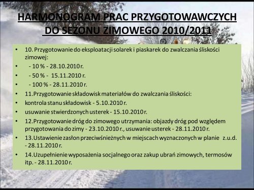 Zimowe utrzymanie dróg- lubelskie - drogi powiatowe