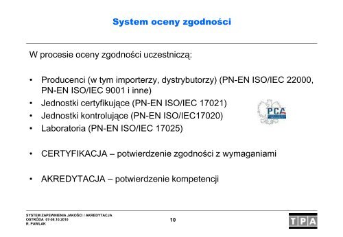 System zapewnienia jakości / akredytacja w laboratorium badawczym