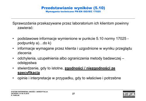 System zapewnienia jakości / akredytacja w laboratorium badawczym