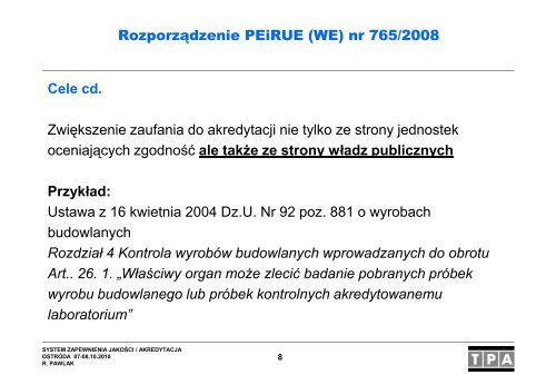 System zapewnienia jakości / akredytacja w laboratorium badawczym