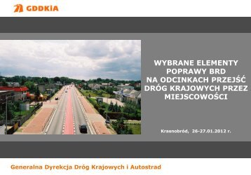 Przejścia dróg kraj. przez miejscowości - M. Żmijan, GDDKiA Lublin