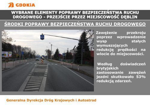 Przejścia dróg kraj. przez miejscowości - M. Żmijan, GDDKiA Lublin
