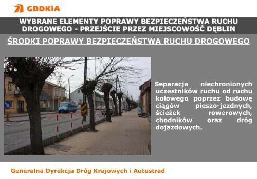 Przejścia dróg kraj. przez miejscowości - M. Żmijan, GDDKiA Lublin