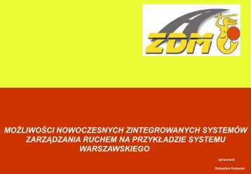 Zintegrowany System Zarządzania Ruchem w Warszawie