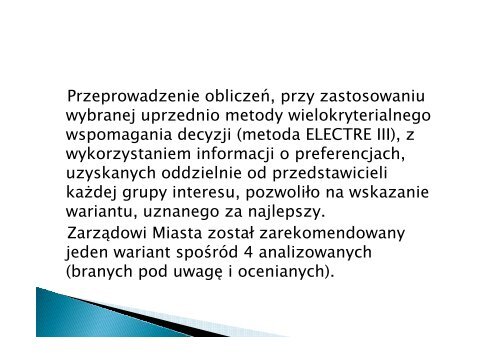 „Analiza wielokryterialna „Analiza wielokryterialna – jej miejsce i ...