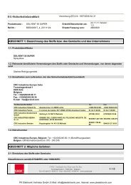 Sicherheitsdatenblatt CRC Kontakt Chemie ... - PK Elektronik