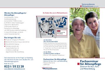 Fachseminar für Altenpflege - Diakonie Michaelshoven