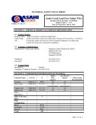 Asahi Cored Lead Free Solder Wire