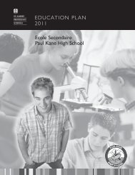 PK Education Plan 2011 - Paul Kane High School