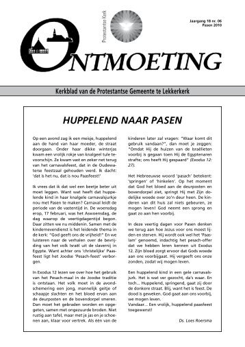 Ontmoeting jaargang 18 nummer 6 Pasen - PKN Lekkerkerk