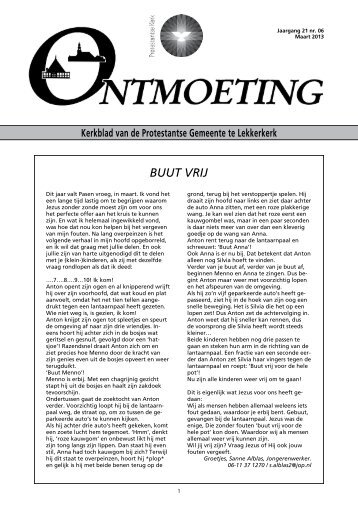 Ontmoeting jaargang 21 nummer 6 - PKN Lekkerkerk