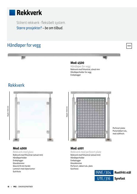 Galvaniserte rekkverk - PKS interiÃ¸r & industri AS