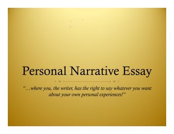 narrative essay powerpoint