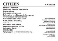 CX-185III - Citizen calculator