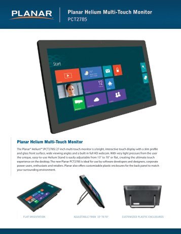 Planar Helium Multi-Touch Monitor - PresTop Products