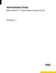 Administrators Guide: WyseÂ® Wintermâ¢ 1 series, Based on ... - Planar