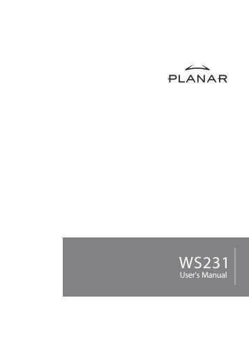 Product Manual (pdf) - Planar