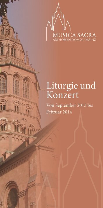 Liturgie und Konzert - Bistum Mainz