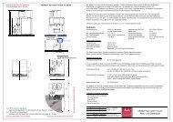 MelittaÂ® bar-cube II touch MaÃ- und Datenblatt - Planerhandbuch