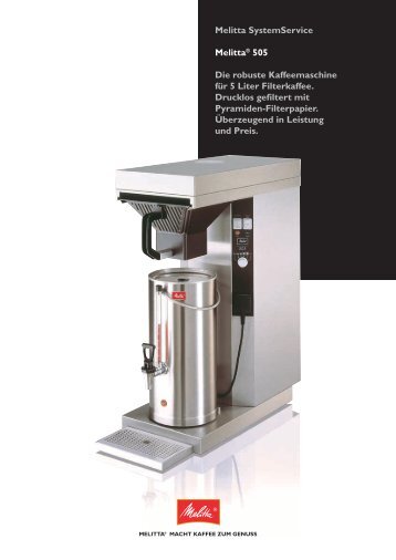 Melitta 505 Prospekt - Planerhandbuch