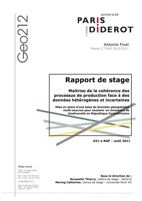 Rapport de stage - Planet Action