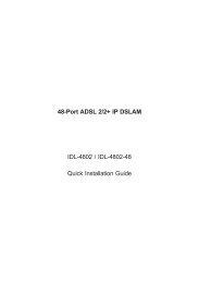 48-Port ADSL 2/2+ IP DSLAM IDL-4802 / IDL-4802-48 ... - Planet