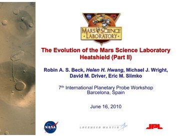 Presentation 406 - International Planetary Probe Workshop