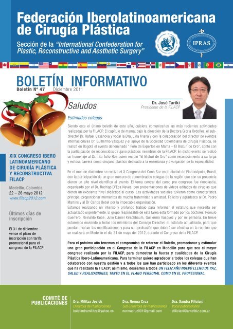 BoletÃ­n NÂº 47, Diciembre del 2011 BoletÃ­n Informativo GestiÃ³n 2010