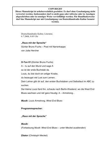 080706-Raus mit der Sprache - planet lyrik @ planetlyrik.de